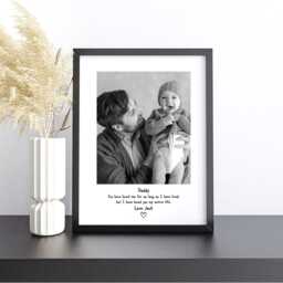 Daddy Frame, Personalised Photo Frame For Daddy, Print From Child, Picture Print, Fathers Day Birthday Gift - thumbnail 2