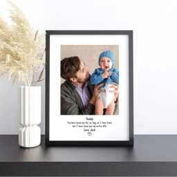 Daddy Frame, Personalised Photo Frame For Daddy, Print From Child, Picture Print, Fathers Day Birthday Gift - thumbnail 3