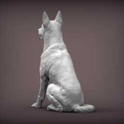 3D Printed Belgian Malinois Figurine Dog Lover Gift, Home Decor - thumbnail 2
