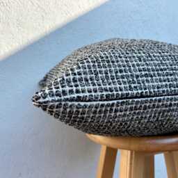 Modern Black, Gray & White Pillow Cover, Neutral Bed Euro Sham Or Lumbar - thumbnail 4