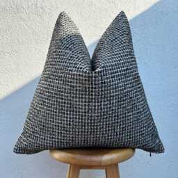 Modern Black, Gray & White Pillow Cover, Neutral Bed Euro Sham Or Lumbar - thumbnail 2