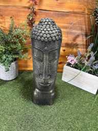 Stone Garden Gold Medium Buddha Head Statue Detailed Ornament Gift