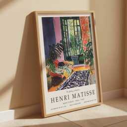 Henri Matisse Cat Poster, Vintage Animal Art Print, French Exhibition Wall Art, Classic Decor, Abstract Pet Painting - thumbnail 2