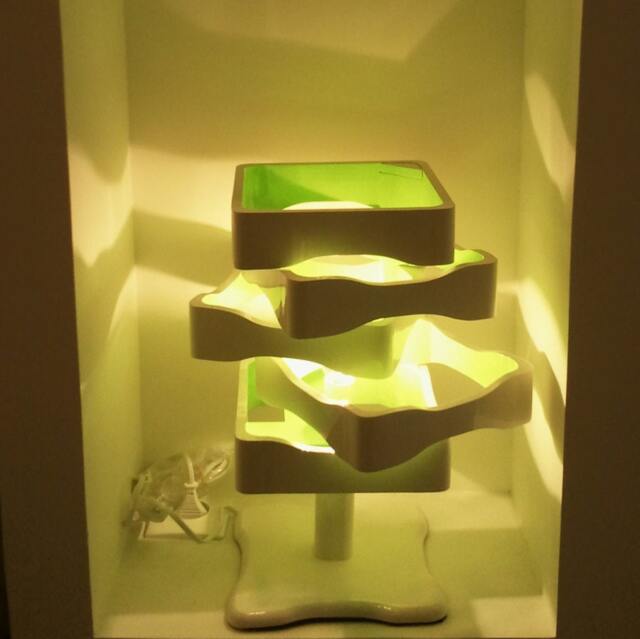 "Handcrafted & Modular Designer Lamp Made Of Painted Wood. Its Name Is ""Multi Fas" - image 1