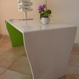 "Handcrafted & Modular Designer Lamp Made Of Painted Wood. Its Name Is ""Multi Fas" - thumbnail 4
