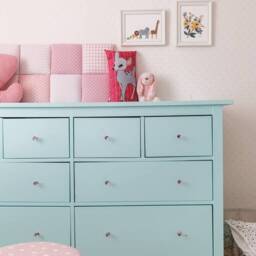 Upholstered Headboard, Fabric Wall Panels, Protective Sideboard Tiles, Bed Head in Aqua Turquoise Blue Navy Grey Black Beige Pink Red - thumbnail 2