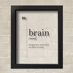 Transparent Brain Funny Definition Print Medical Quotes Dorm Wall Art Doctor Gift Coworker Decor College Student Dictionary - thumbnail 2