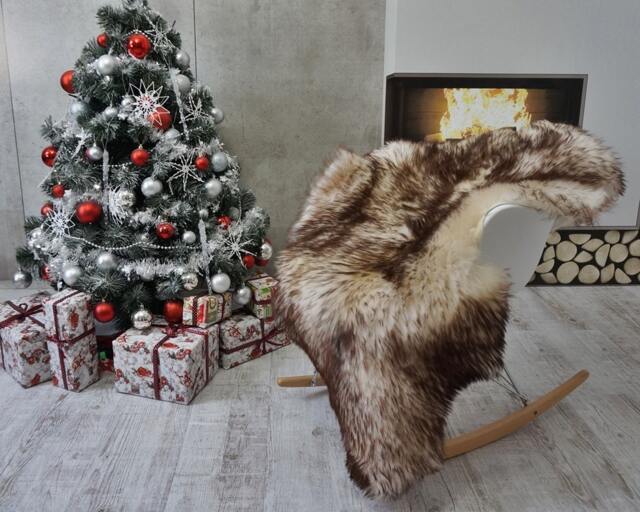 Giant Sheepskin Mouflon Throw Genuine Leather Sheep Skin Decorative Rug 48'' X 28 - image 1
