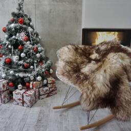 Giant Sheepskin Mouflon Throw Genuine Leather Sheep Skin Decorative Rug 48'' X 28 - thumbnail 2