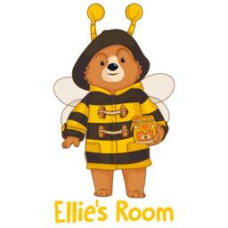 Paddington Tv Wall Sticker - Bee Personalised Name Decal Kids Art - thumbnail 3