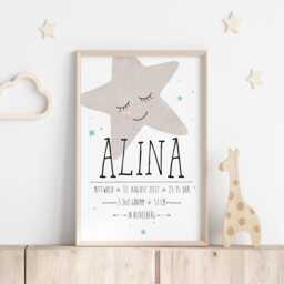 Birth Date Picture Heart With Birth Dates // A4 Poster Motifs & Colors Of Your Choice - thumbnail 3