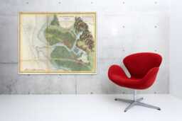 Antique San Antonio Creek Map Print Vintage Style - Matte, Photo, Or Canvas - thumbnail 1