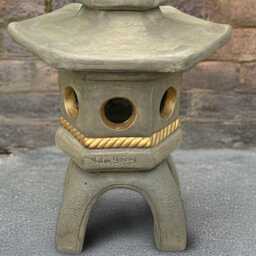 Chinese Pagoda Sculpture Stone Lantern Ornament Concrete Statue Oriental Cement Figurine Outdoor Zen Garden Decor Asian Temple Art - thumbnail 4