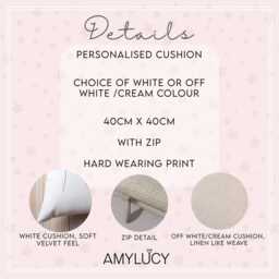 Personalised Anniversary Cushion Cover, Gift, Love Couple Gift For Her, Cushion - thumbnail 3