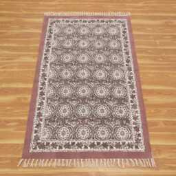 Reddish Grey Handmade Floral Rug Block Printed Cotton Area Bedroom Rug Large Hallway Stair Runner 8x10 9x12 4x20 12x12 Feet - thumbnail 3