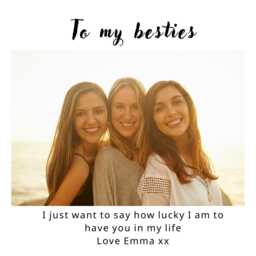 Personalised Friendship Photo Scented Candle Gift Set, Custom & Text, Christmas Gift For Friend Bestie - thumbnail 2
