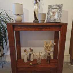 Handmade Wooden Console Table Entryway Rustic Decor - thumbnail 3