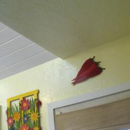 Red Pepper Metal Wall Art Upcycled Kitchen Decor - 9x13 - thumbnail 3