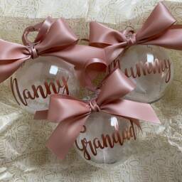 Name Christmas Bauble - First Baby Gift 2026 Tree Ornament - thumbnail 2