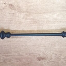 Curtain Rail Set-Upwrought Iron - Forged Steel Hand Crafted in UK + Free Fittings - thumbnail 3