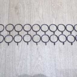 Curtain Rail Set-Upwrought Iron - Forged Steel Hand Crafted in UK + Free Fittings - thumbnail 4