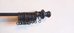 Curtain Rail Set-Upwrought Iron - Forged Steel Hand Crafted in UK + Free Fittings - thumbnail 1