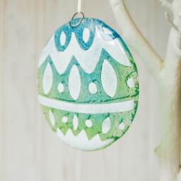 3 Bauble Glass Decorations Hanging, Gold/Turquoise/Red & White Christmas Decoration 12cm/5 - thumbnail 4