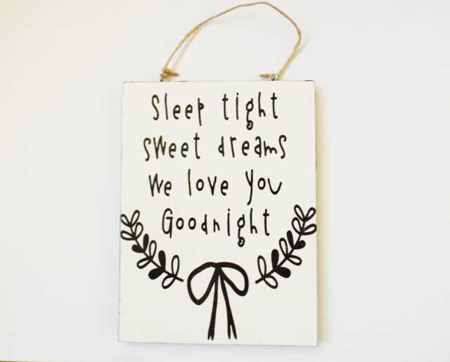 Sweet Dreams Nursery Plaque Goodnight Bedroom Sign Meaningful Blessing Love You Childrens Baby Gift - image 1