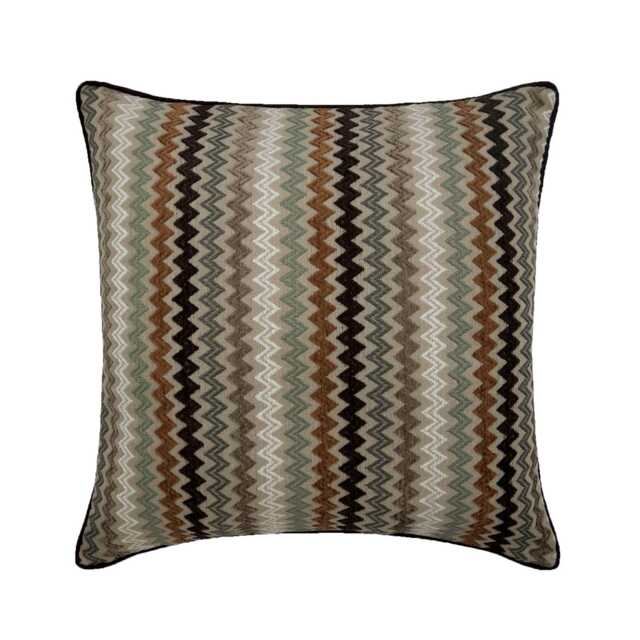 "Jacquard Brown Couch Pillow 16""x16" - image 1