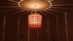 Laser Cut Sunflower Pendant Light Shade, Plywood - thumbnail 1