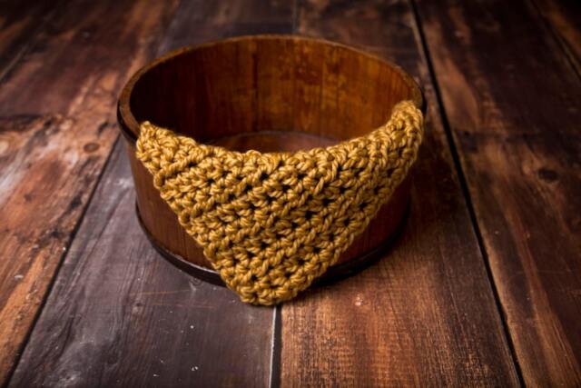 Chunky Goldenrod Yellow Cozy Newborn Baby Blanket Photo Prop - image 1