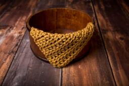 Chunky Goldenrod Yellow Cozy Newborn Baby Blanket Photo Prop