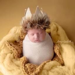 Chunky Goldenrod Yellow Cozy Newborn Baby Blanket Photo Prop - thumbnail 4