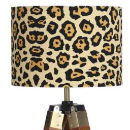Lampshade Animal Leopard Print Velvet - Drum Lamp Shade 25cm 30cm 35cm 40cm 45cm Table Lamp Shade, Ceiling Pendant, Leopards - thumbnail 3