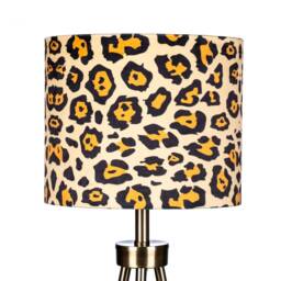 Lampshade Animal Leopard Print Velvet - Drum Lamp Shade 25cm 30cm 35cm 40cm 45cm Table Lamp Shade, Ceiling Pendant, Leopards - thumbnail 2