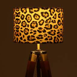 Lampshade Animal Leopard Print Velvet - Drum Lamp Shade 25cm 30cm 35cm 40cm 45cm Table Lamp Shade, Ceiling Pendant, Leopards - thumbnail 1