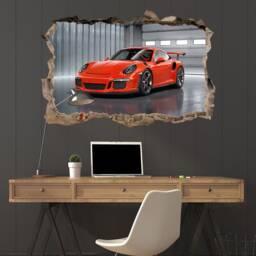 Supercar Wall Art Porsche Decor Sport Car Print Racing Car Poster Print Porche Wall Art Cars Kids Gifts - thumbnail 3