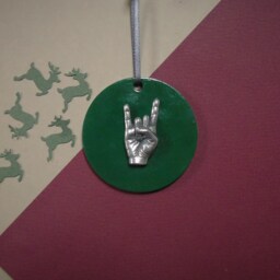 Rock On Christmas Tree Decoration - Music Ornament Unique Decor Rocker Gift For Him - thumbnail 3