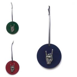 Rock On Christmas Tree Decoration - Music Ornament Unique Decor Rocker Gift For Him - thumbnail 4