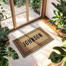 Personalized Last Name Doormat - Custom Family Welcome Mat Front Door Home D??cor Housewarming Gift - thumbnail 4