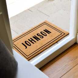 Personalized Last Name Doormat - Custom Family Welcome Mat Front Door Home D??cor Housewarming Gift - thumbnail 3