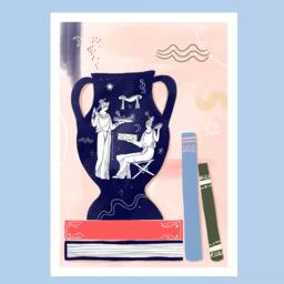 3 Print Greek Bundle, Greek Art Print, Pots Pottery Art Statue Greek, Print Bundles - thumbnail 2