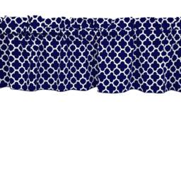 Quatrefoil Clover 100% Cotton Window Valance Curtain Top/Treatment Kitchen Bedroom Classroom Diner Rv Home D??cor - thumbnail 2