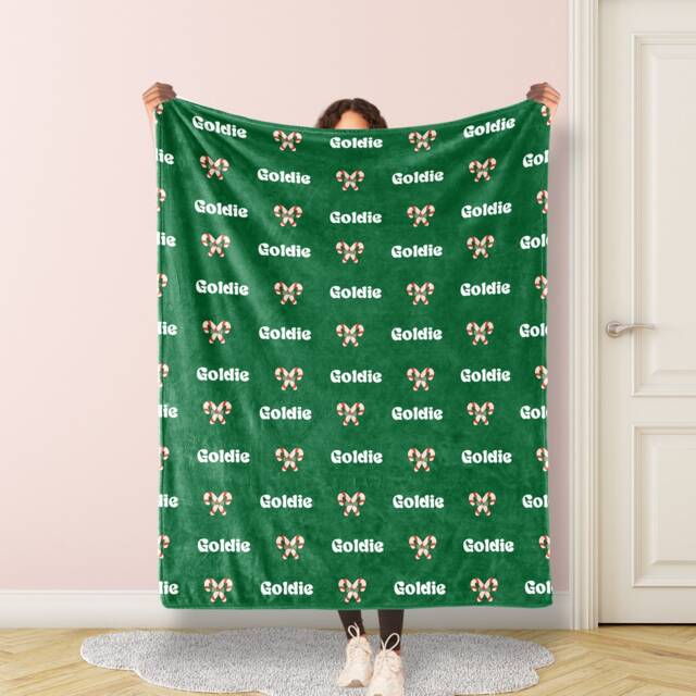 Personalized Name Christmas Blanket For Baby/Kids/Youth/Adult, Birthday Gift, Baby Single Sided Printing , Christmas Gift - image 1