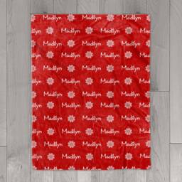 Personalized Name Christmas Blanket For Baby/Kids/Youth/Adult, Birthday Gift, Baby Single Sided Printing , Christmas Gift - thumbnail 2