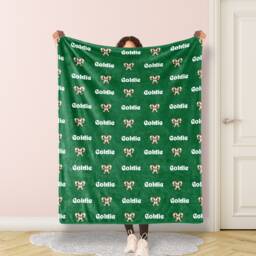 Personalized Name Christmas Blanket For Baby/Kids/Youth/Adult, Birthday Gift, Baby Single Sided Printing , Christmas Gift - thumbnail 1