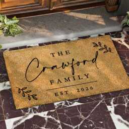 Family Name Front Door Mat - Personalised - thumbnail 2