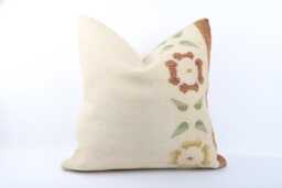 Handwoven Turkish Kilim Pillow Cover Bohemian Home Decor - 24''x24'' - thumbnail 1