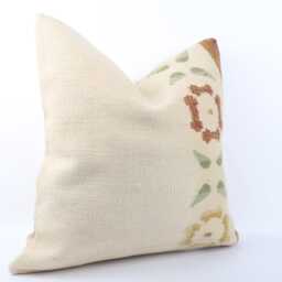 Handwoven Turkish Kilim Pillow Cover Bohemian Home Decor - 24''x24'' - thumbnail 3