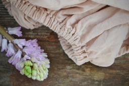 Fitted Natural Linen Bed Sheet. Dusty Pink. Choose More Colors. Stonewashed Luxury Softened Linen. Extra Fast Shipping - thumbnail 1